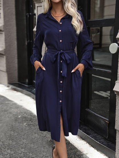 Women's Purple Nowi Shirt Midi Dress