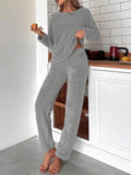 NOWI Round Neck Long Sleeves Night Suit