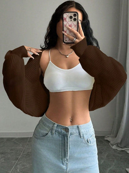Women Crop Cardigan