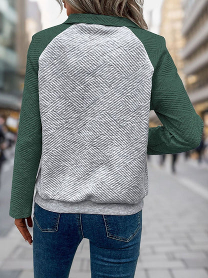 Women Colourblocked Sweatshirt