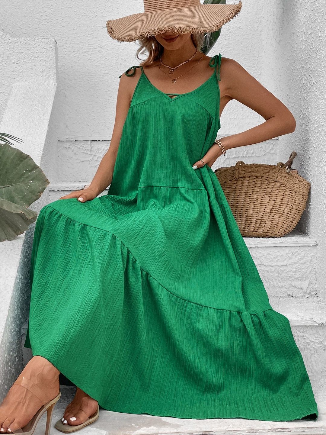 Casual Solid Maxi Dress