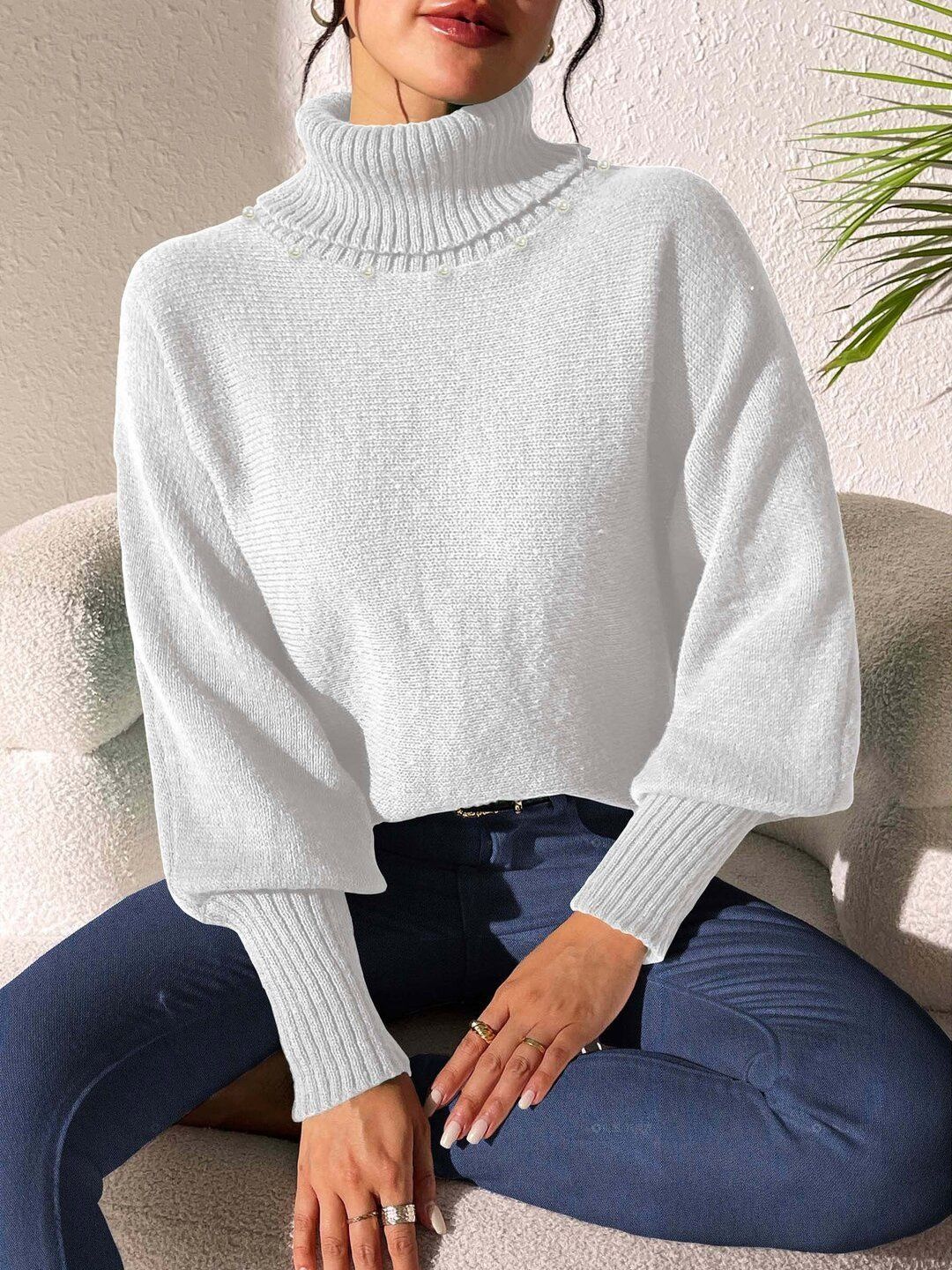 Women Pullover with Embellished Detail