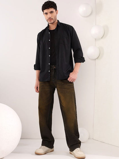 Men Regular Fit Mid-Rise Heavy Fade Jeans