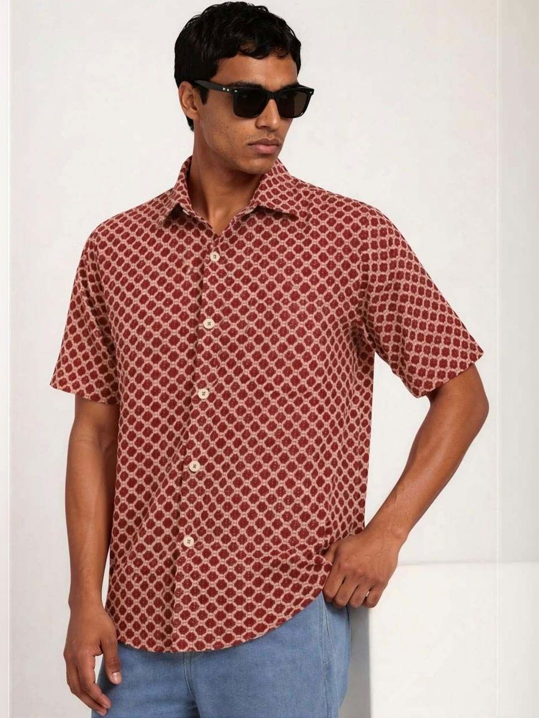 Printed Casual Shirt cotton - Nowi Korean Fashion