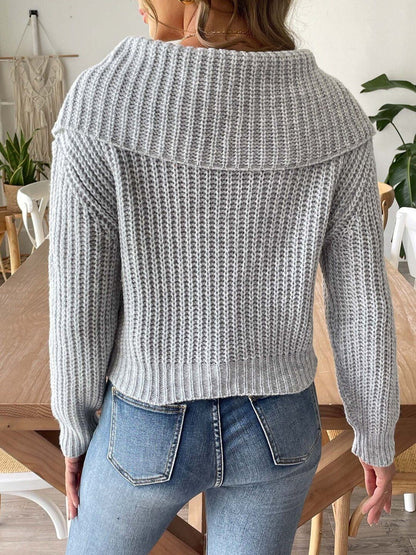 Women Ribbed Cardigan