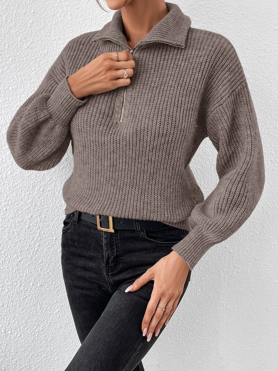 Women Ribbed Pullover