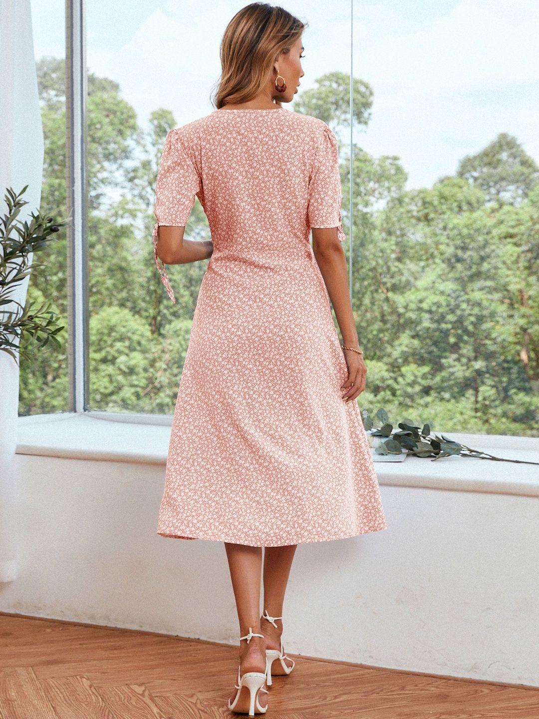 Floral Print Midi Dress