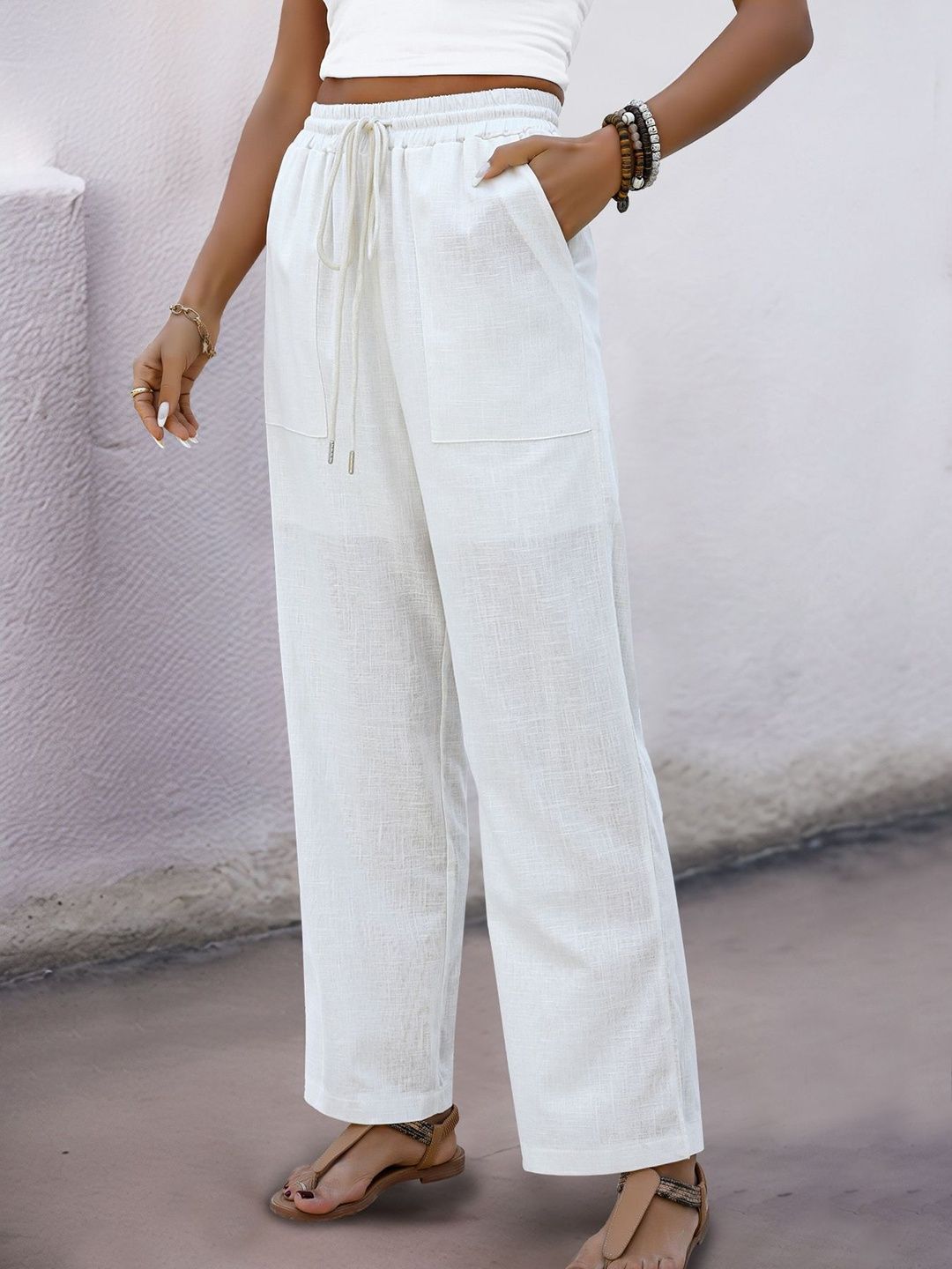 Women Loose Fit Non Iron Trousers