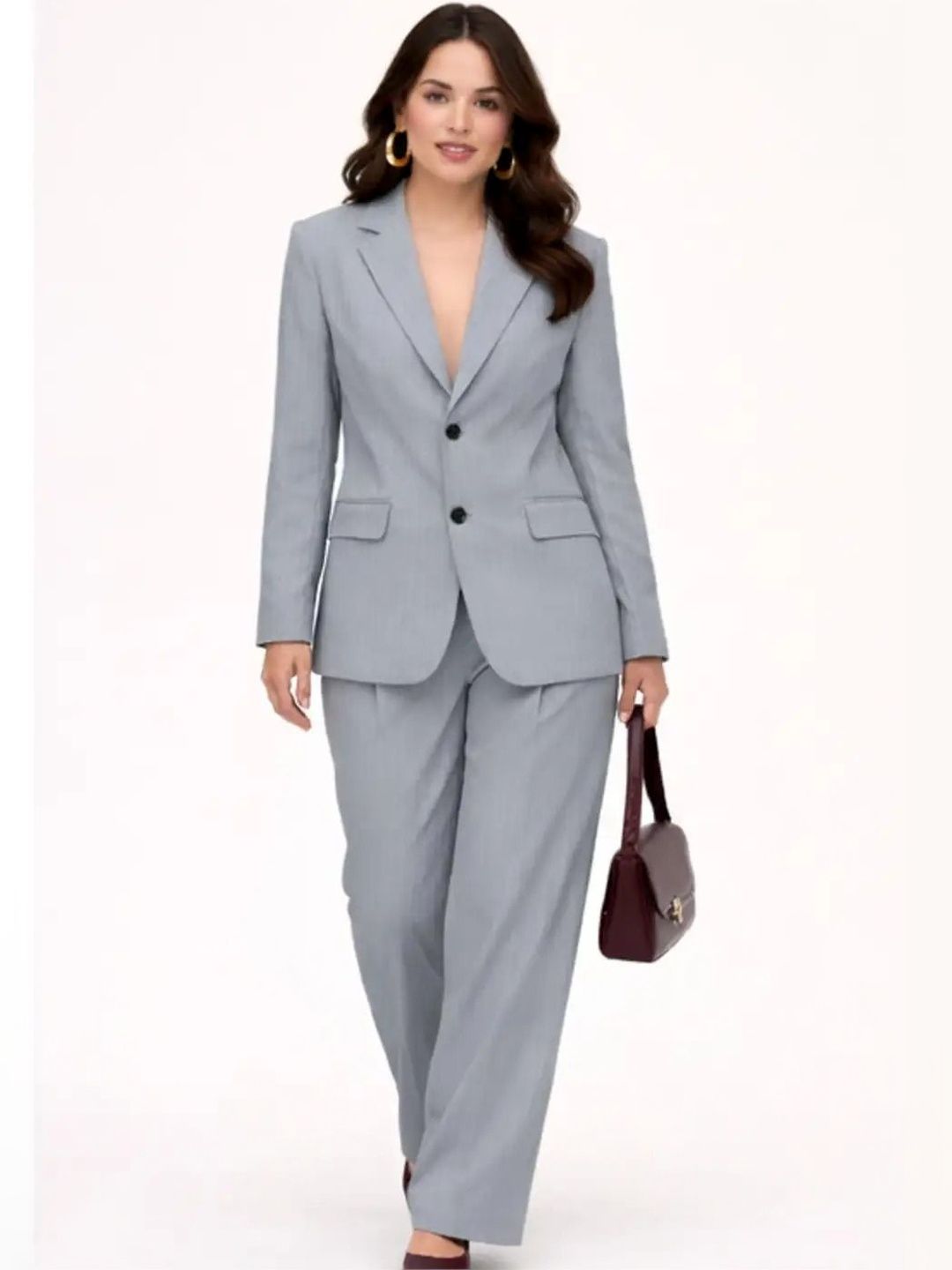 Striped Coat with Trousers