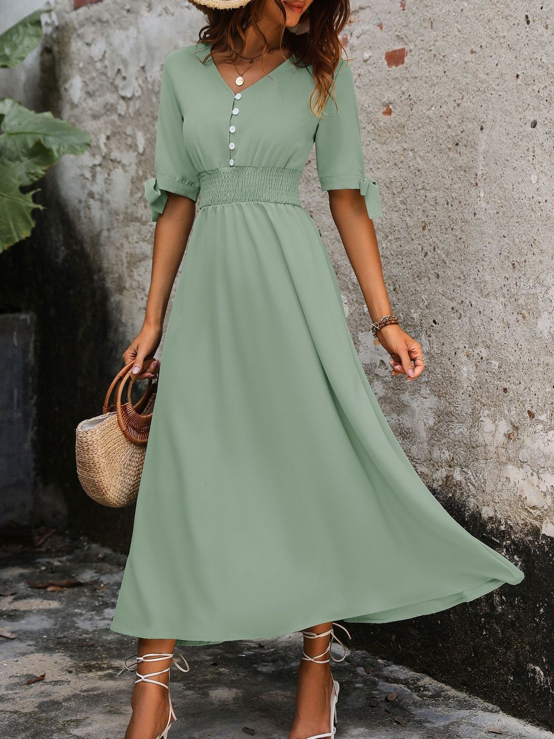Fit & Flare Maxi Dress