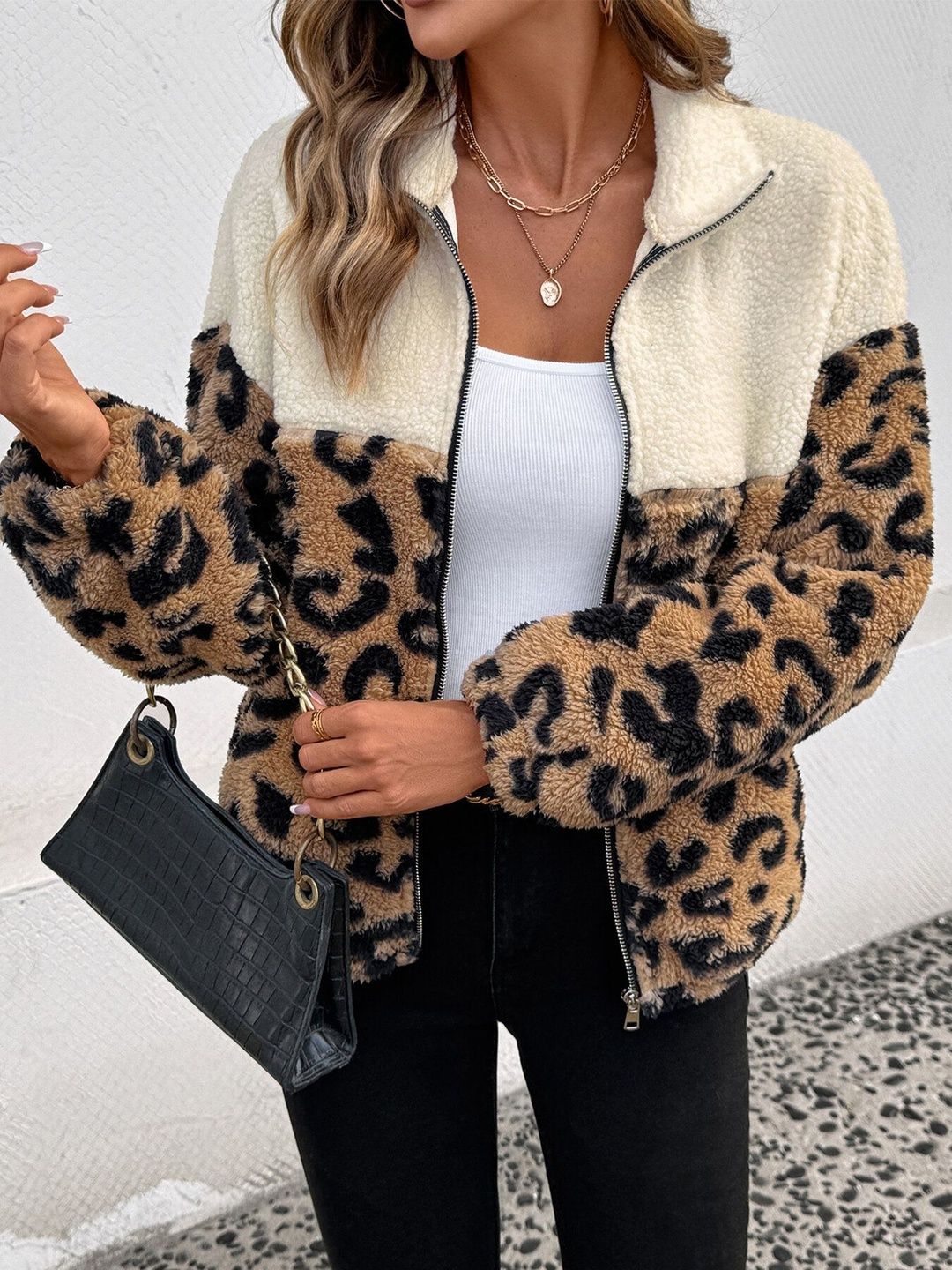 Women Colourblocked Jacket