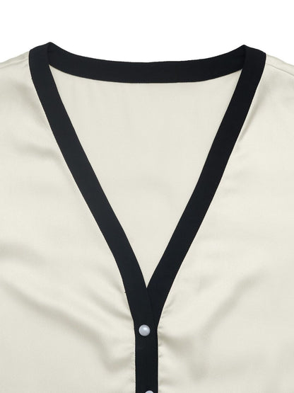 Women's Grey Nowi Colourblocked Top