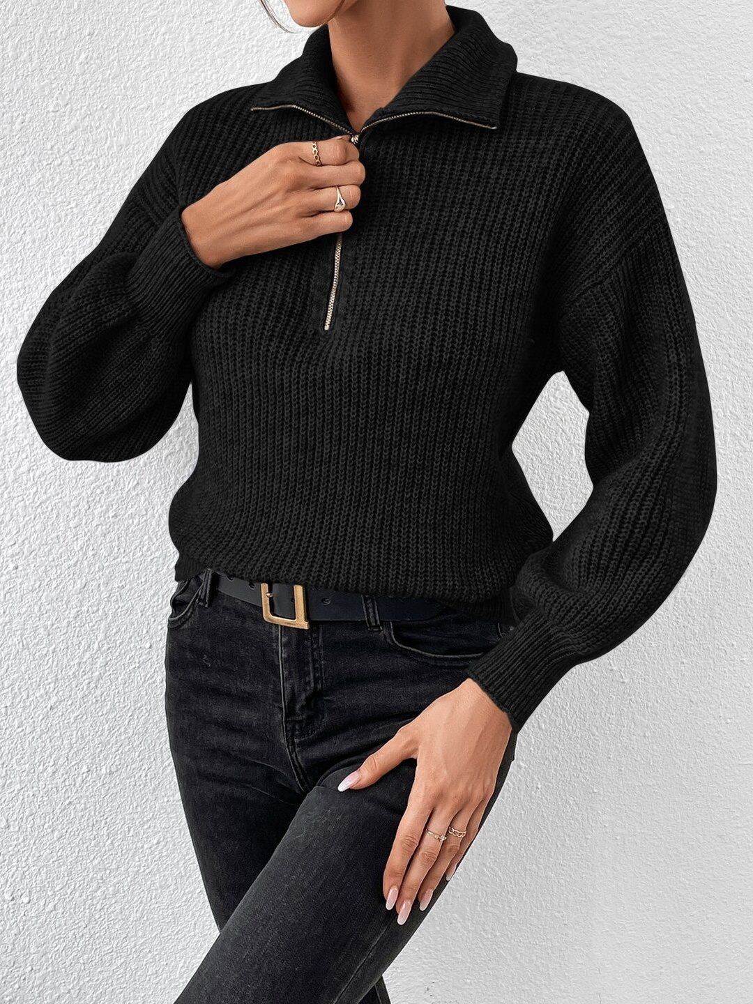 Women Ribbed Pullover