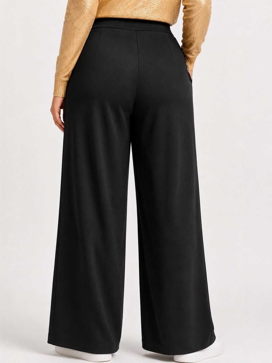 Women Relaxed High-Rise Easy Wash Trousers