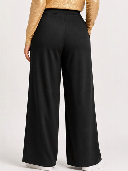 Women Relaxed High-Rise Easy Wash Trousers