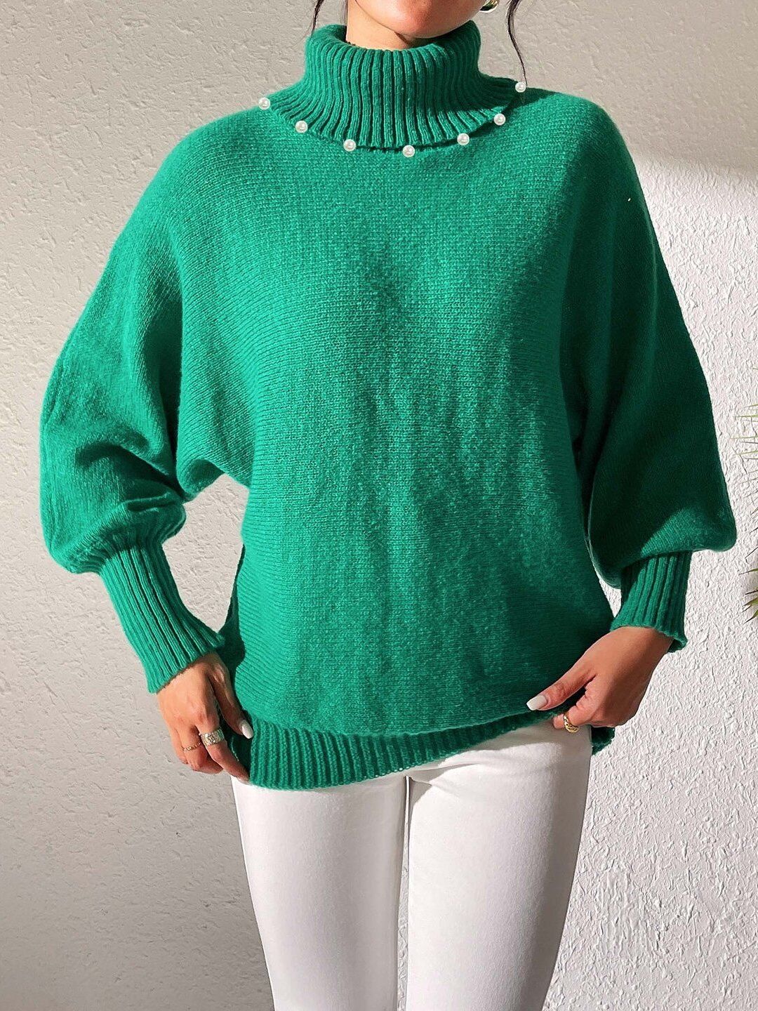 Women Pullover with Embellished Detail