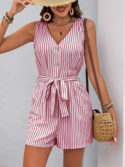 Striped Jumpsuit