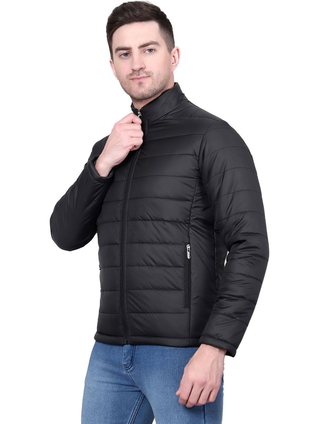 NOWI Stand Collar Lightweight Puffer Jacket