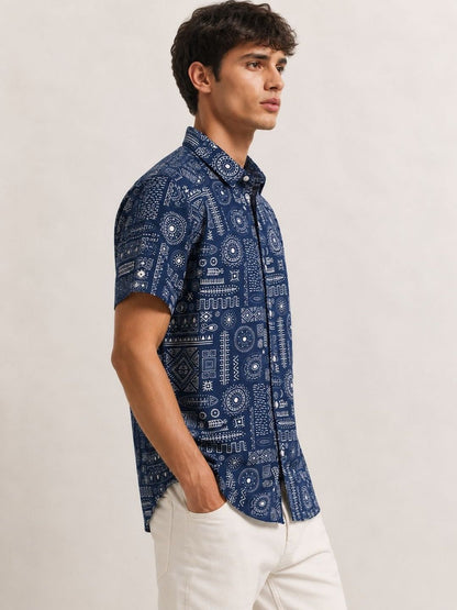 Men Standard Printed Casual Shirt
