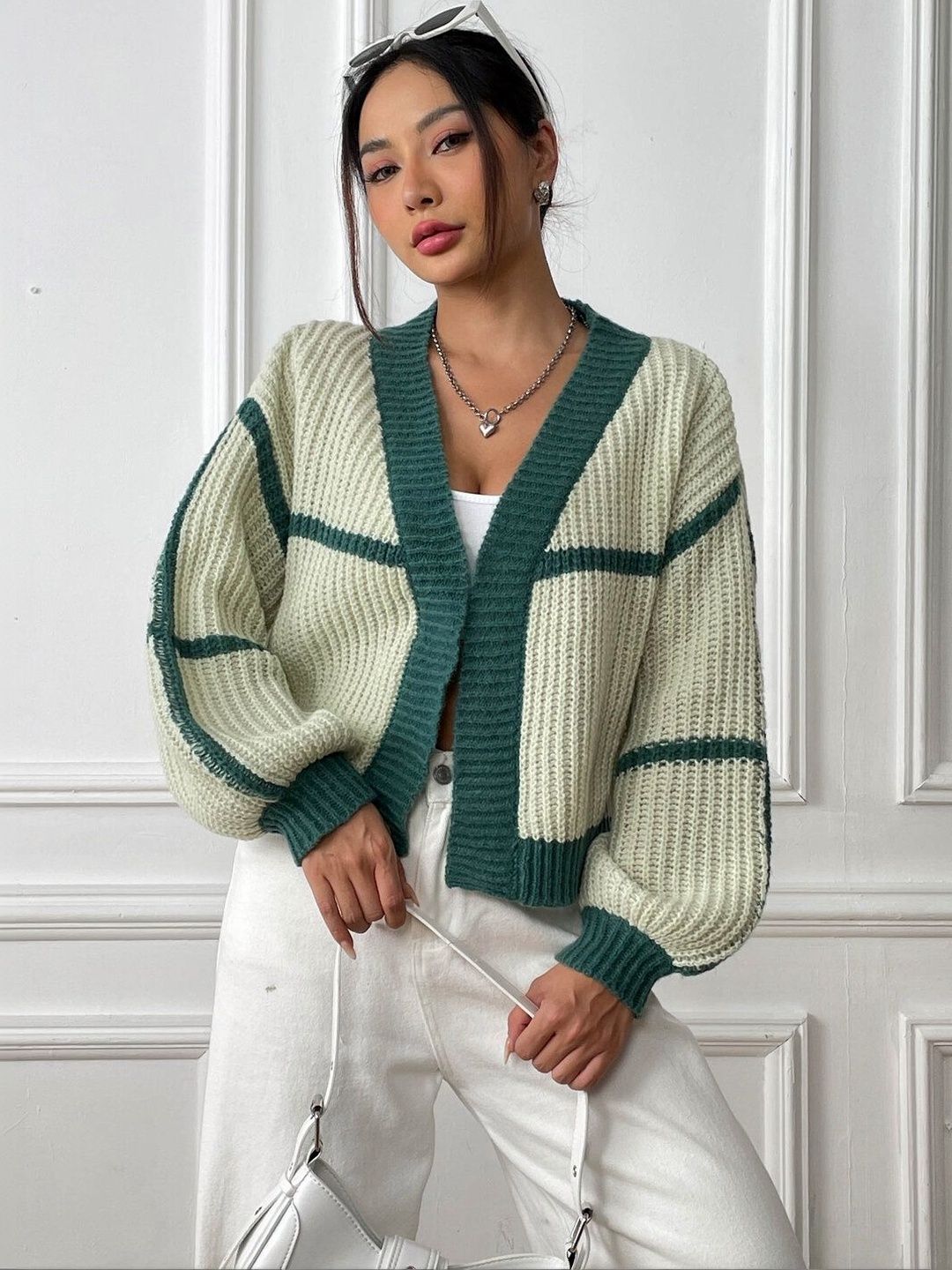 Women Colourblocked Crop