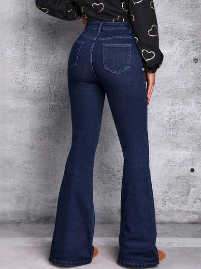 Women Flared High-Rise Stretchable Jeans