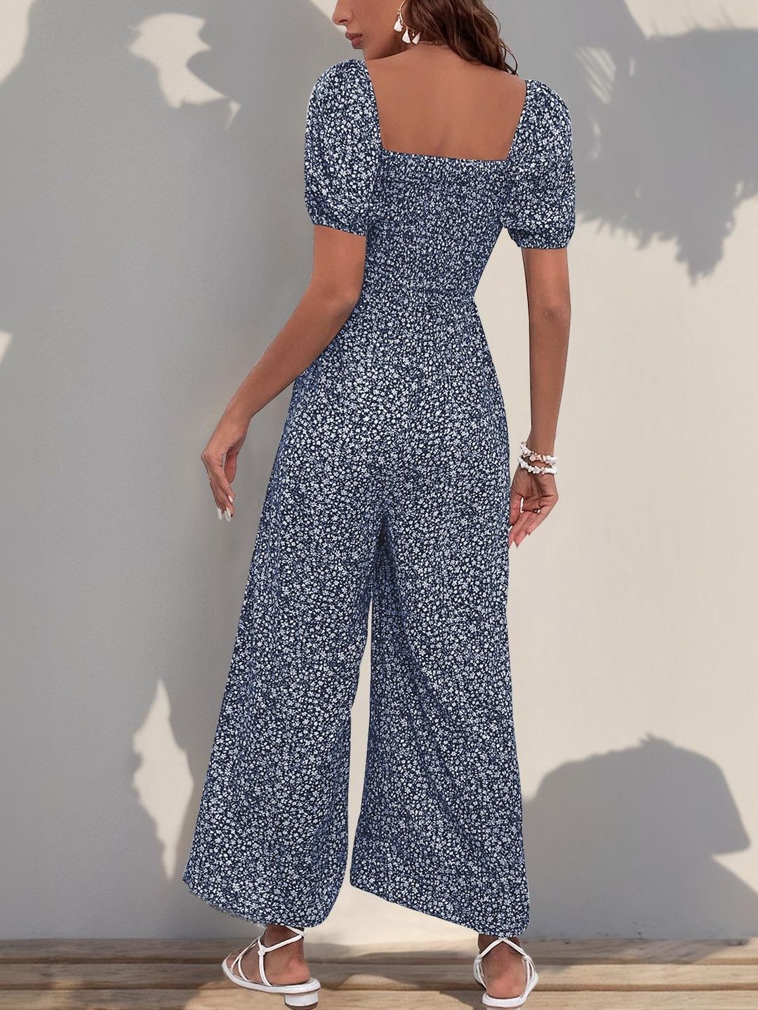 Printed Culotte Jumpsuit