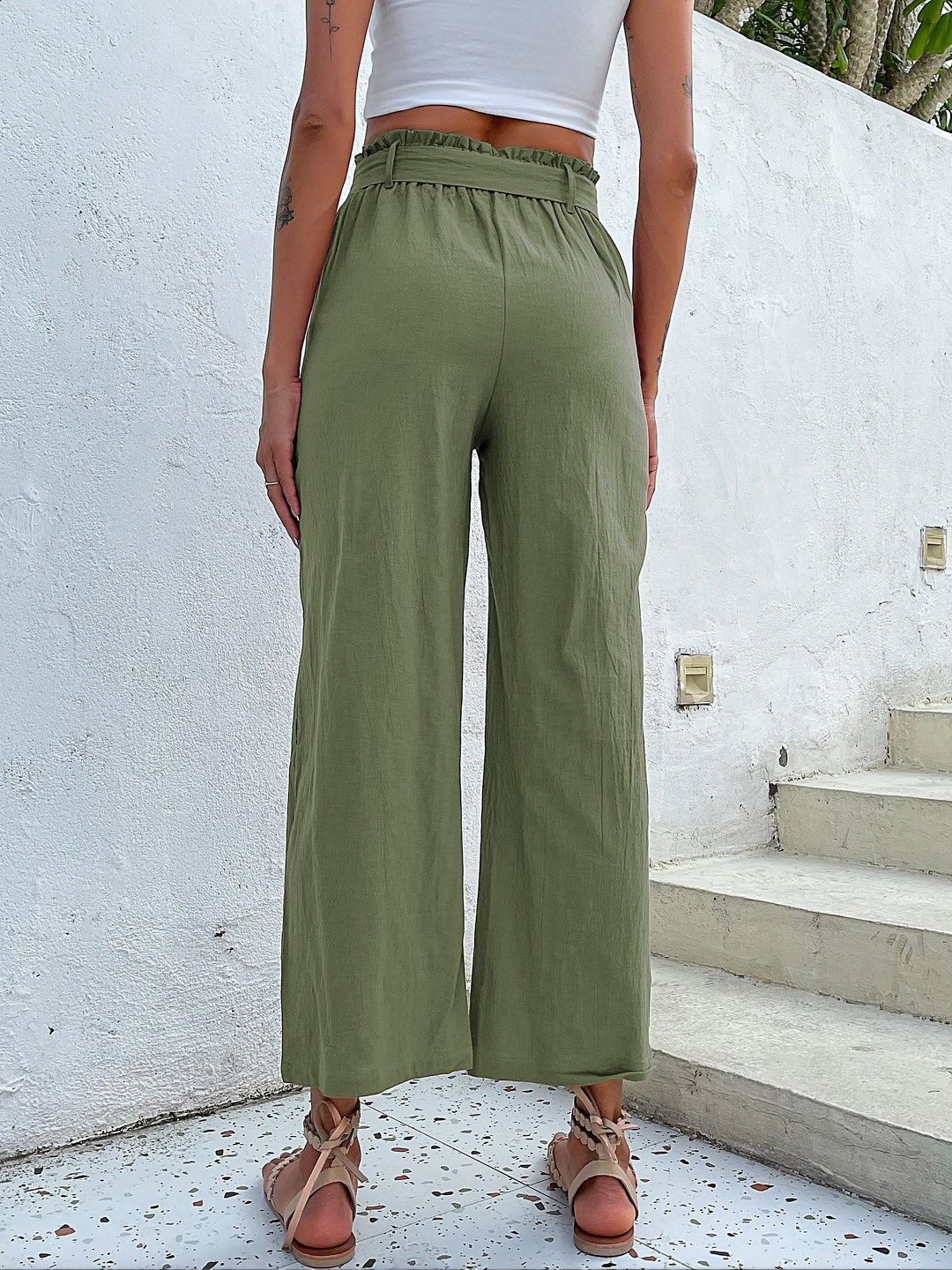 Women High-Rise Non Iron Trousers