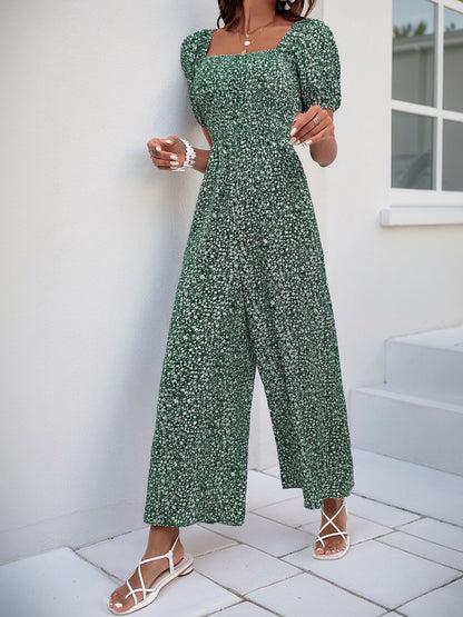 Printed Culotte Jumpsuit