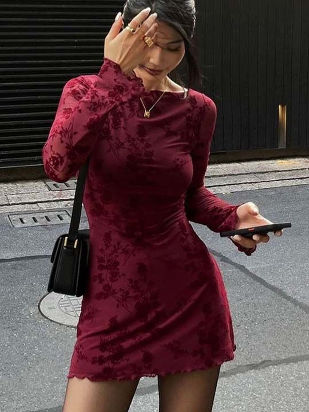 Floral Print A-Line Mini Dress