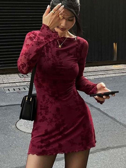Floral Print A-Line Mini Dress