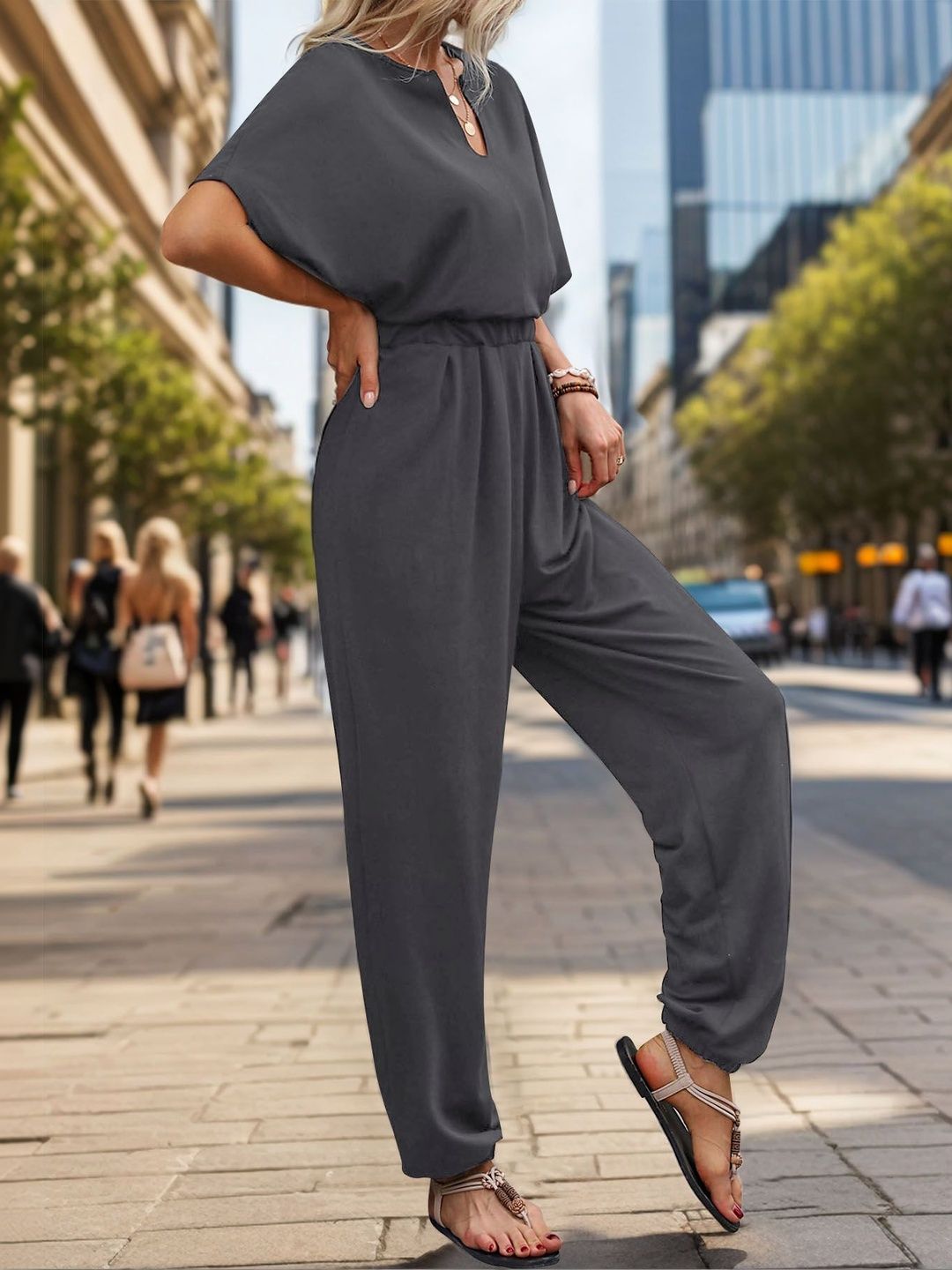 Basic Jumpsuit with Applique