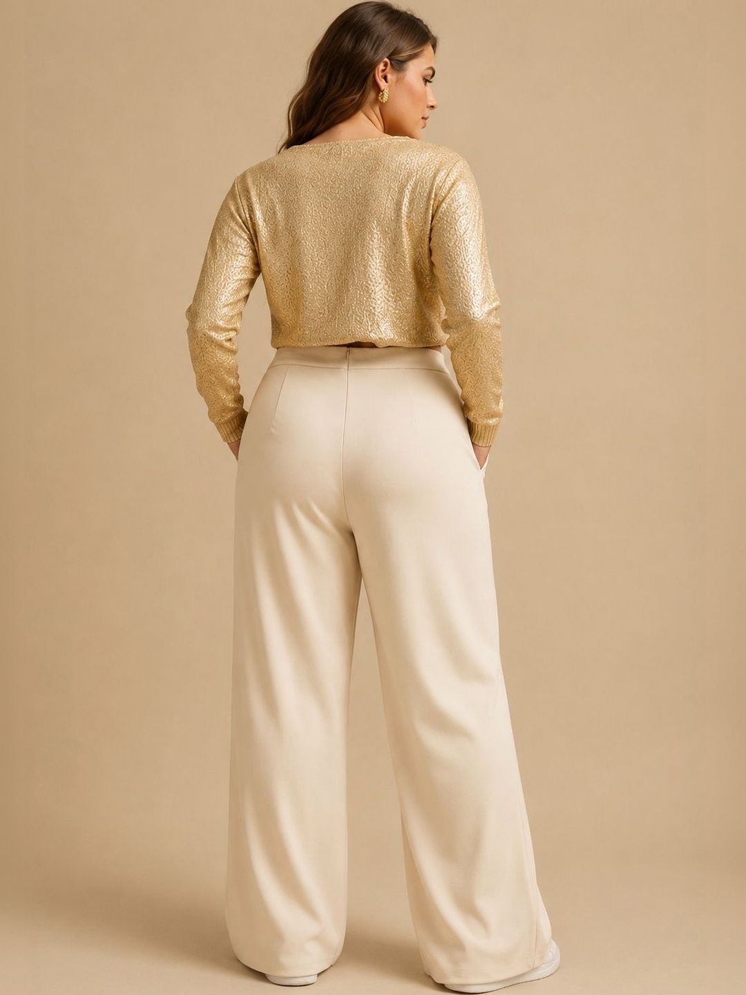 Women Relaxed High-Rise Trousers