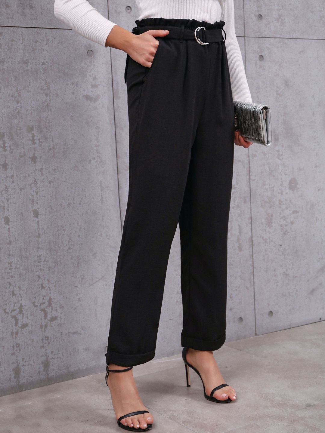 Women Non Iron Pleated Trousers