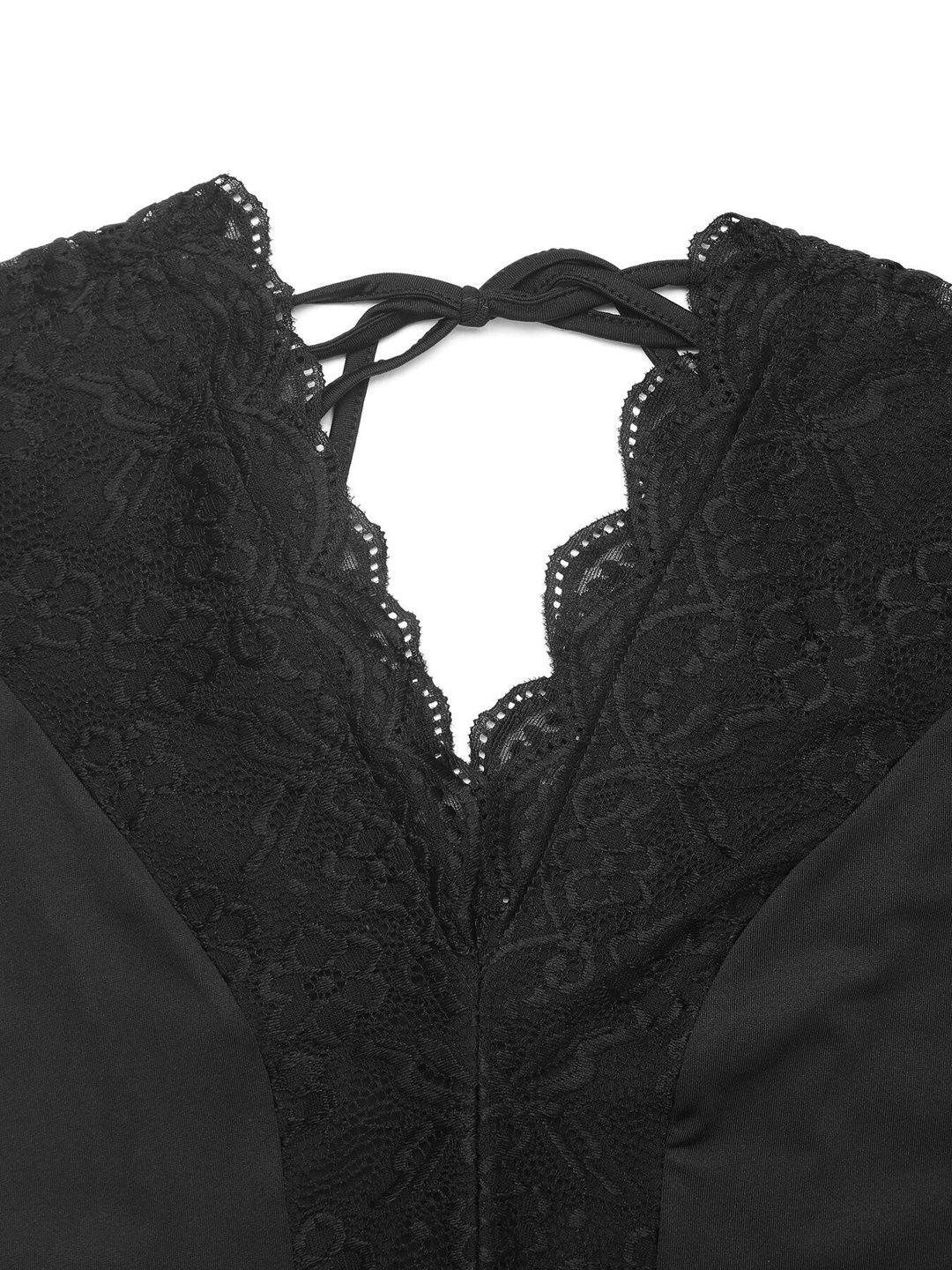 Self Design V-Neck Bodysuit