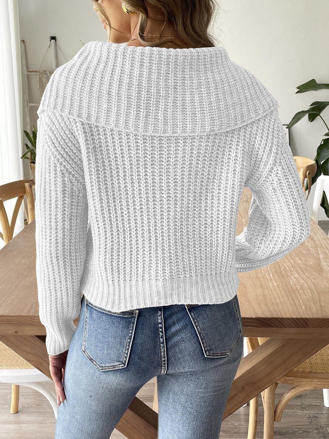 Women Ribbed Pullover