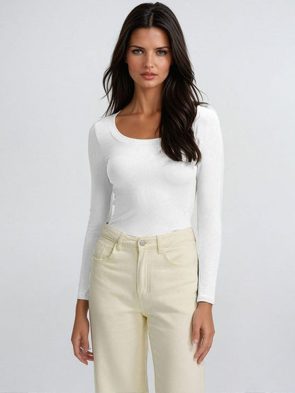 Scoop Neck Cotton Top