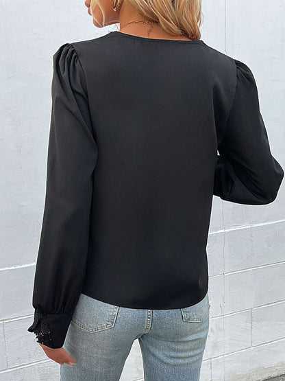 Women's Black Cotton Top Printed Regular Fit