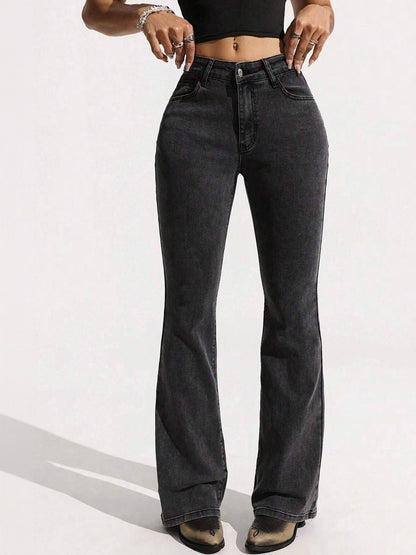 Women Bootcut High-Rise Light Fade Stretchable Jeans