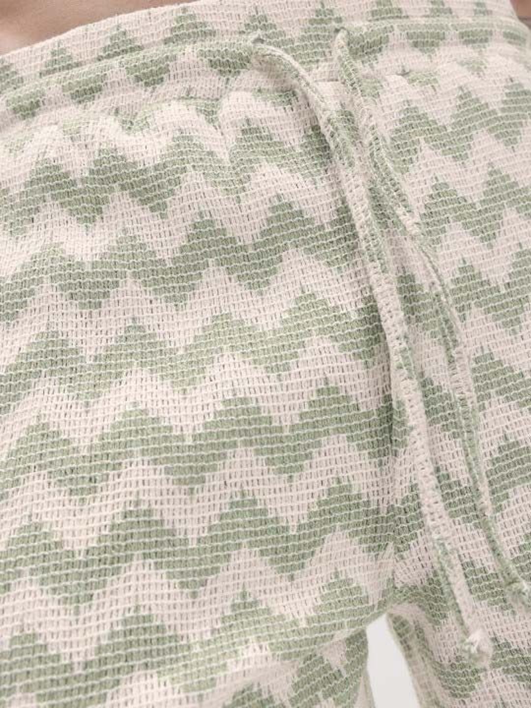 Crochet Woven Design Shirt with Shorts