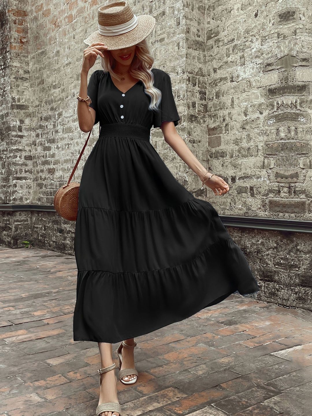 Fit & Flare Maxi Dress