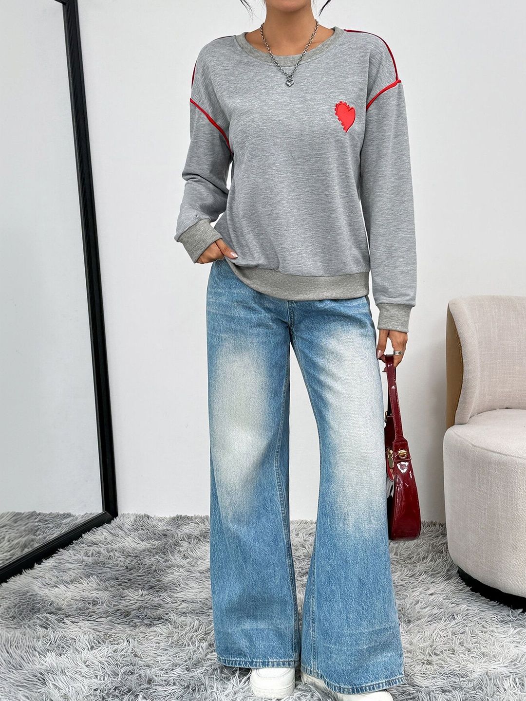Women Embroidered Sweatshirt