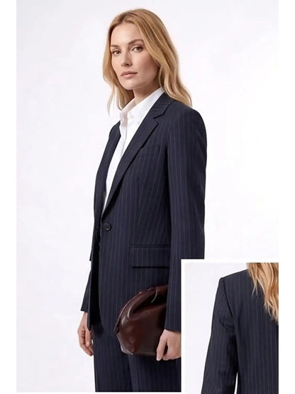 Striped Coat with Trousers