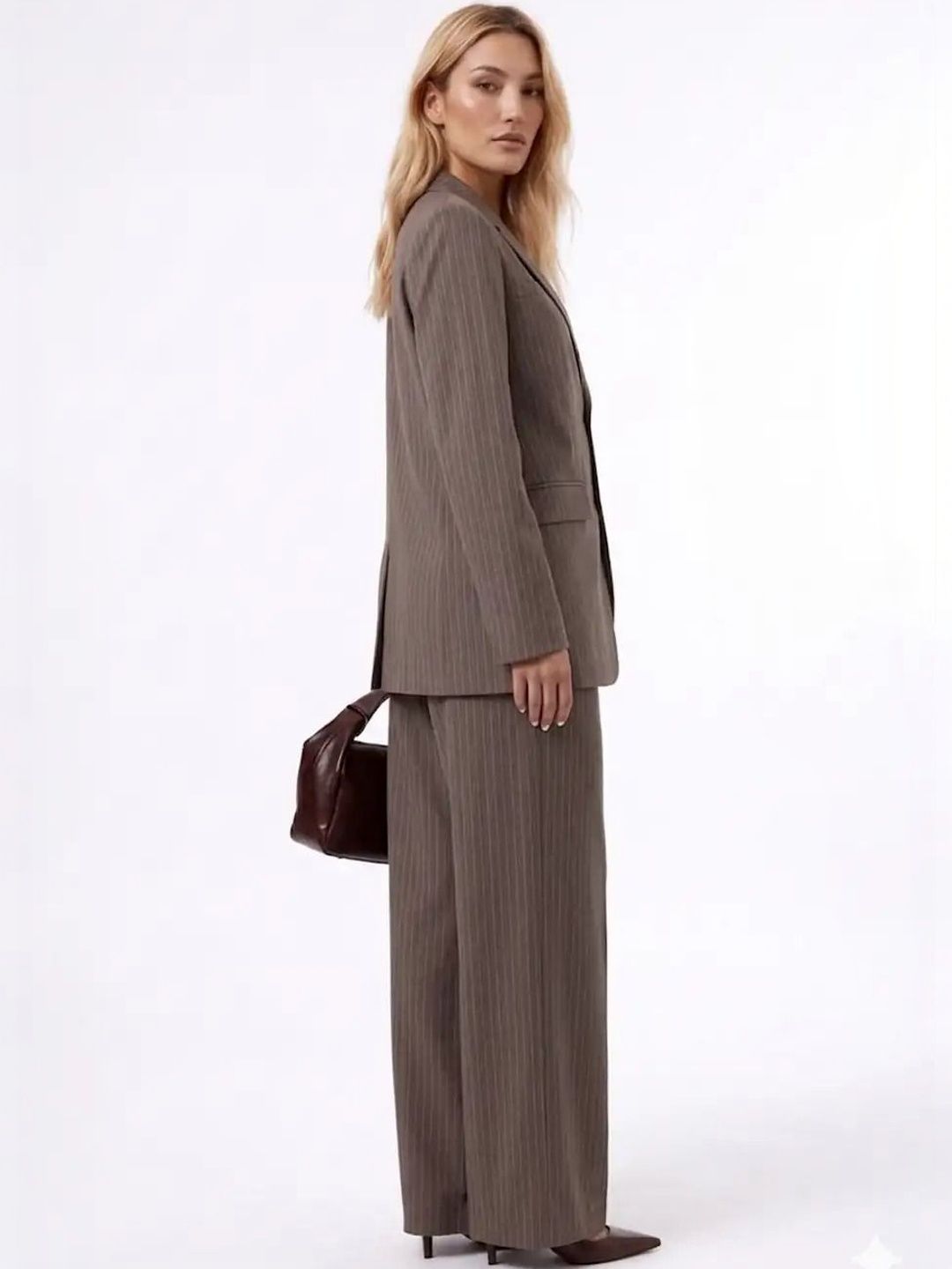 Striped Coat with Trousers