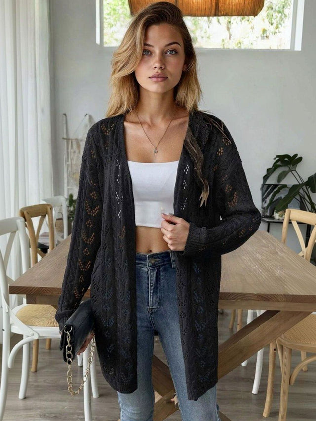Shrug in Black acrylic - Nowi Korean Fashion