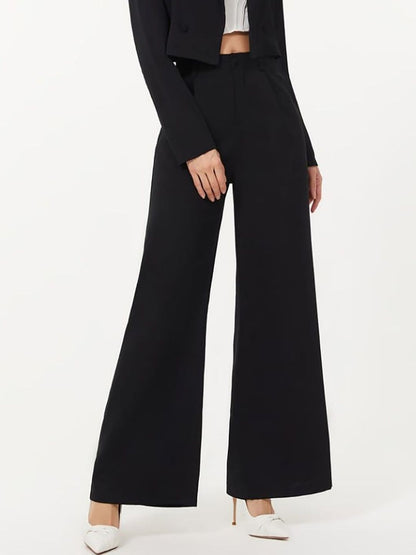 Women High-Rise Easy Wash Trousers