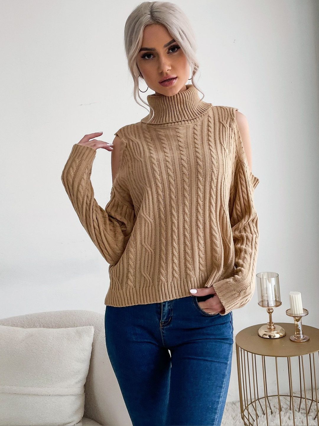 NOWI Cable Knit Pullover Style 719 - Nowi Korean Fashion