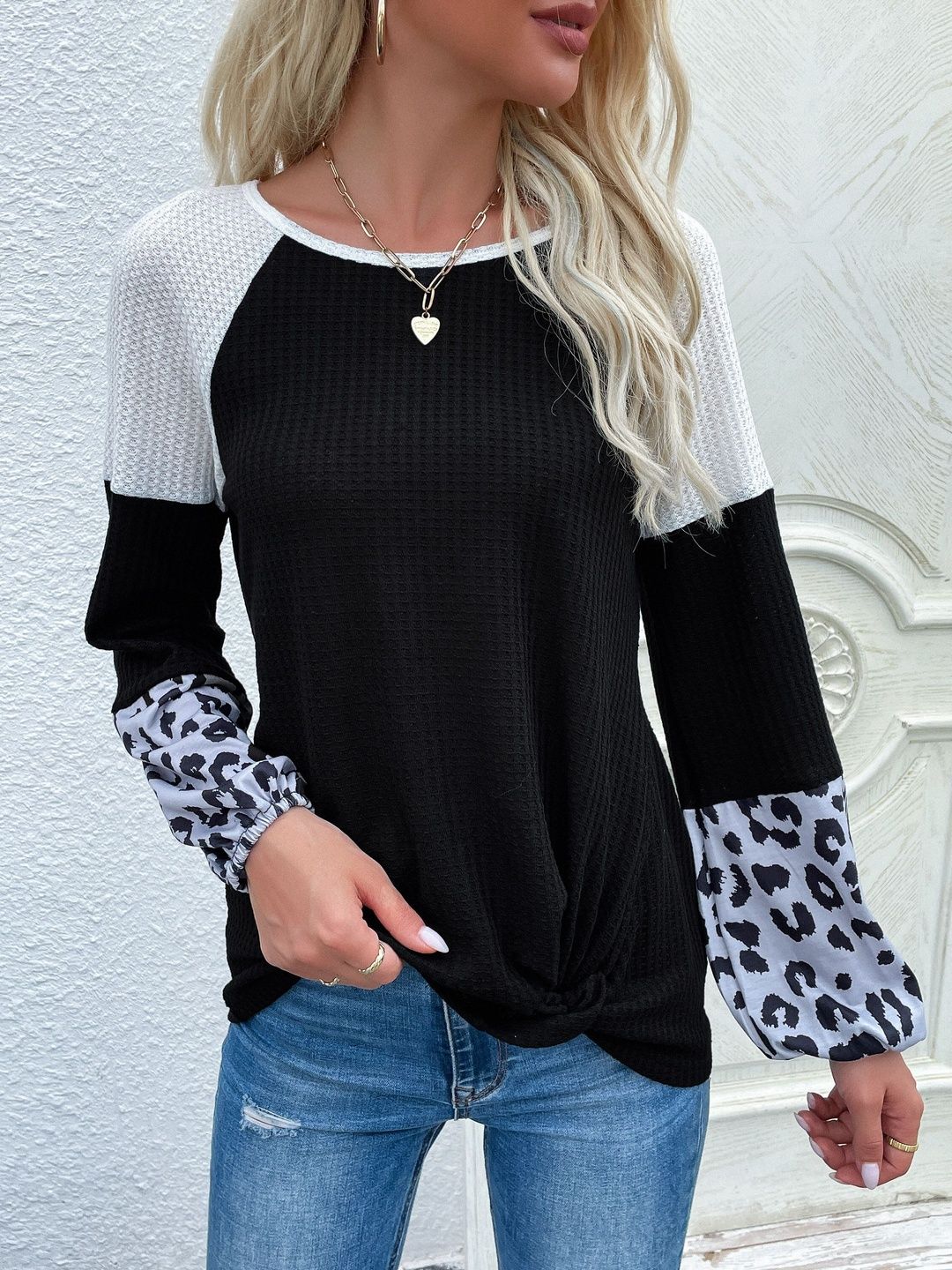 Women Colourblocked Sweatshirt