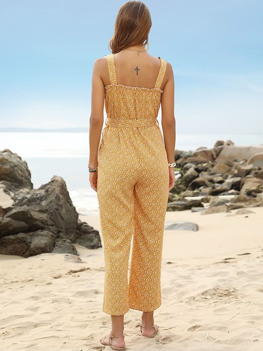 Printed Basic Jumpsuit