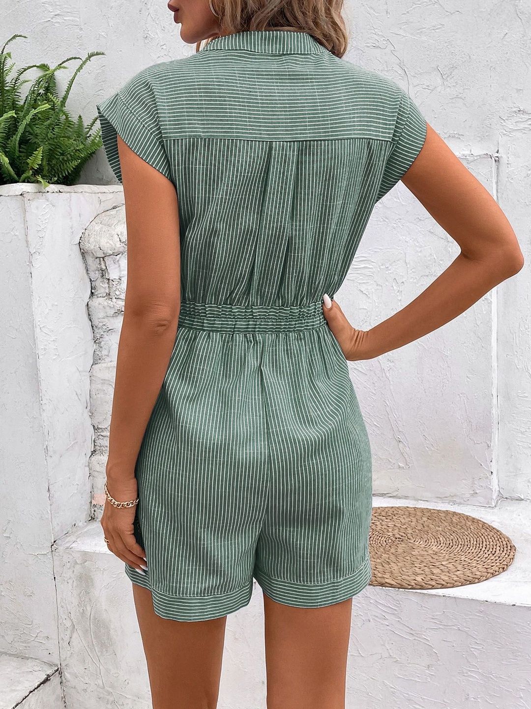 Striped Jumpsuit