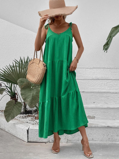 Casual Solid Maxi Dress